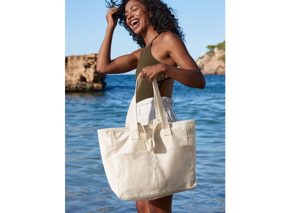 Double Handle Cargo Pocket Tote FullGadgets.com