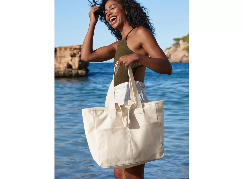 Double Handle Cargo Pocket Tote FullGadgets.com