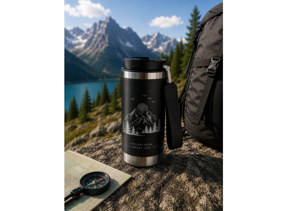 Double-walled travel mug Kayla | Recycled | 500 ml FullGadgets.com