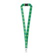 DOVER. Lanyard per sublimazione in poliestere riciclato (100% rPET) con moschettone FullGadgets.com