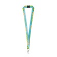 DOVER. Lanyard per sublimazione in poliestere riciclato (100% rPET) con moschettone FullGadgets.com