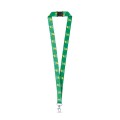 DOVER. Lanyard per sublimazione in poliestere riciclato (100% rPET) con moschettone