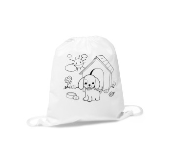 DRAWS. Zaino a sacca con disegno da colorare (80 g/m²) FullGadgets.com