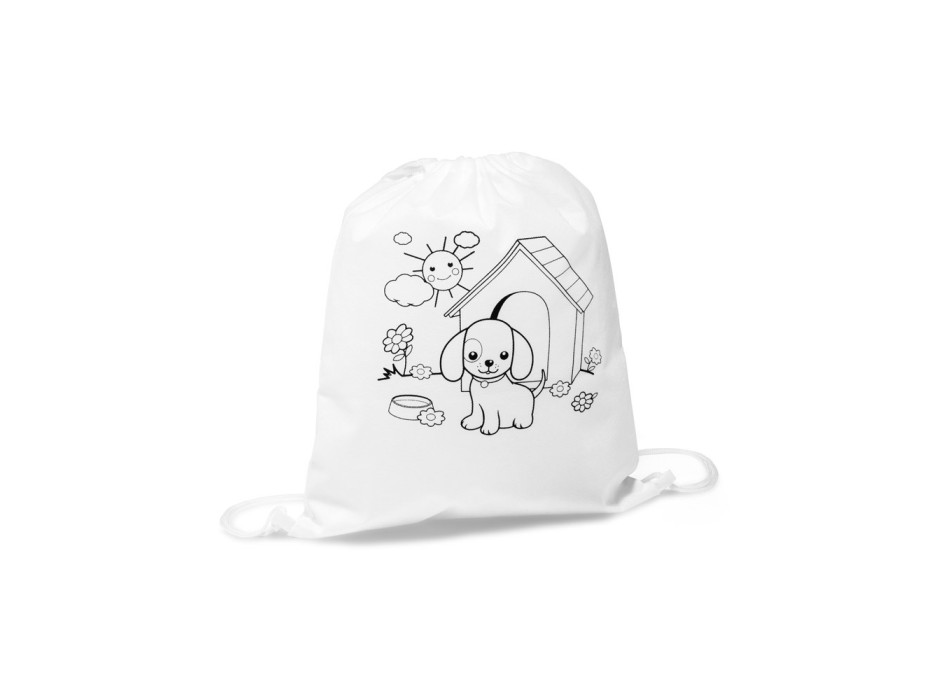 DRAWS. Zaino a sacca con disegno da colorare (80 g/m²) FullGadgets.com