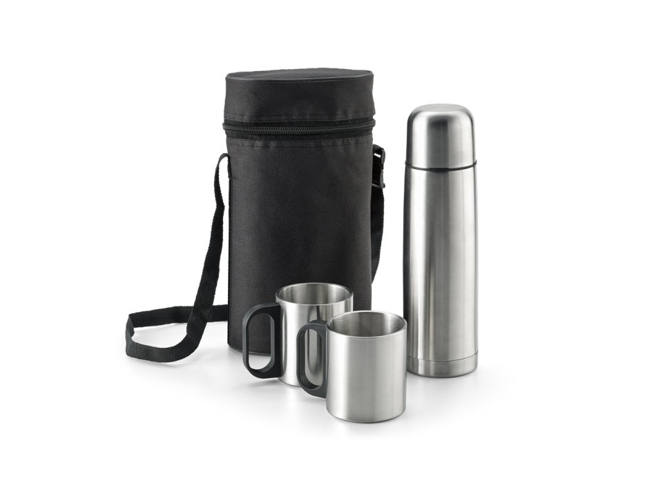DURANT. Set con thermos e tazze in acciaio inossidabile FullGadgets.com