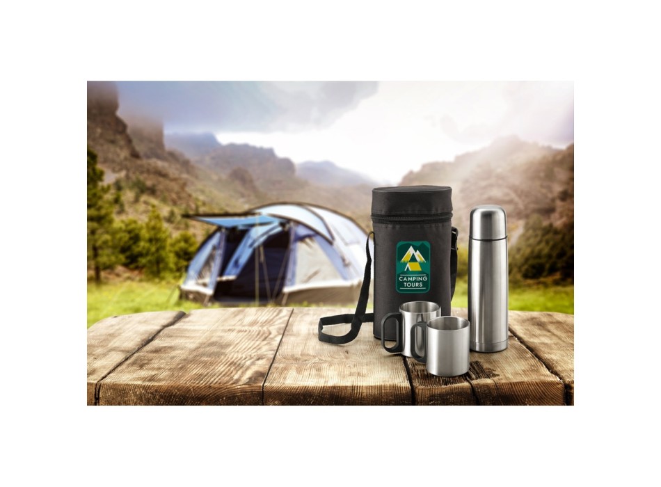 DURANT. Set con thermos e tazze in acciaio inossidabile FullGadgets.com