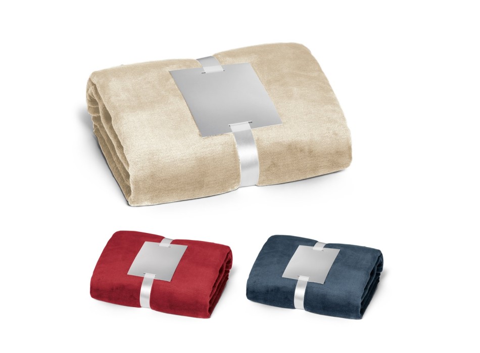 DYLEAF. Coperta in pile da (240 g/m²) con nastro e cartoncino personalizzabile FullGadgets.com
