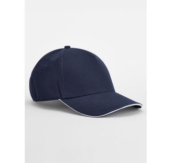 EarthAware® Classic Organic Cotton 5 Panel Cap -  Sandwich Peak FullGadgets.com