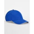 EarthAware® Classic Organic Cotton 5 Panel Cap -  Sandwich Peak FullGadgets.com
