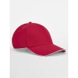EarthAware® Classic Organic Cotton 5 Panel Cap -  Sandwich Peak FullGadgets.com