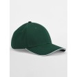 EarthAware® Classic Organic Cotton 6 Panel Cap -  Sandwich Peak FullGadgets.com