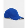 EarthAware® Classic Organic Cotton 6 Panel Cap -  Sandwich Peak FullGadgets.com