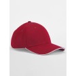 EarthAware® Classic Organic Cotton 6 Panel Cap -  Sandwich Peak FullGadgets.com