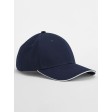 EarthAware® Classic Organic Cotton 6 Panel Cap -  Sandwich Peak FullGadgets.com