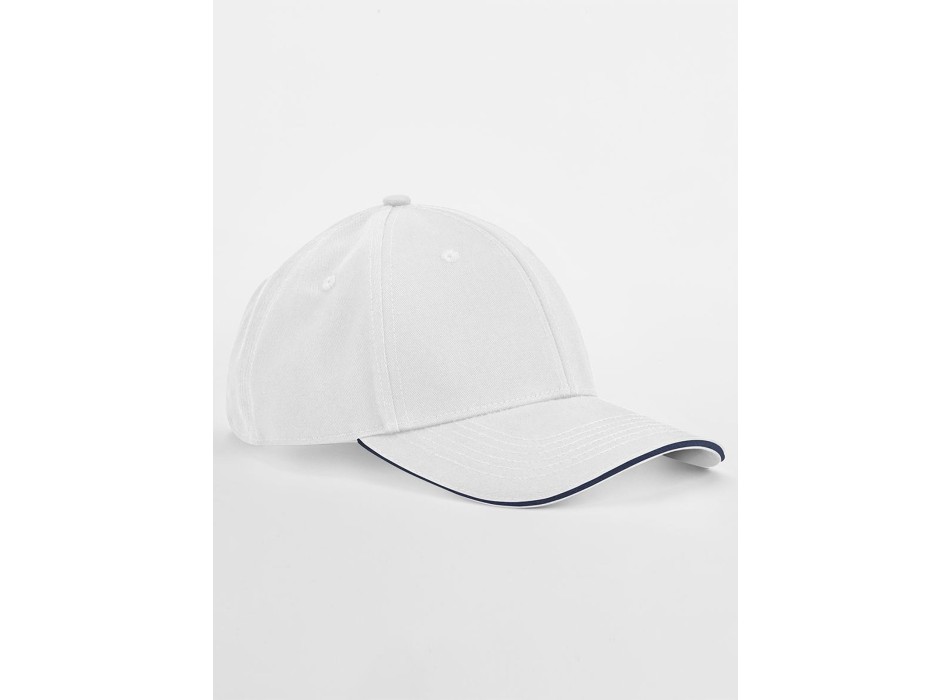 EarthAware® Classic Organic Cotton 6 Panel Cap -  Sandwich Peak FullGadgets.com