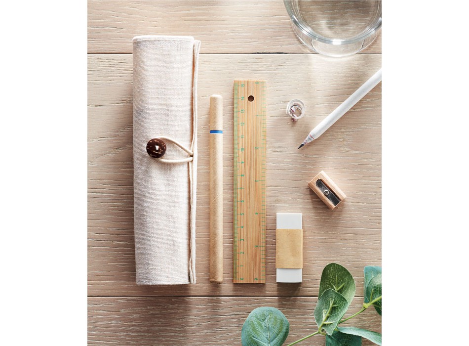 ECOSET - Set in astuccio cotone e juta FullGadgets.com