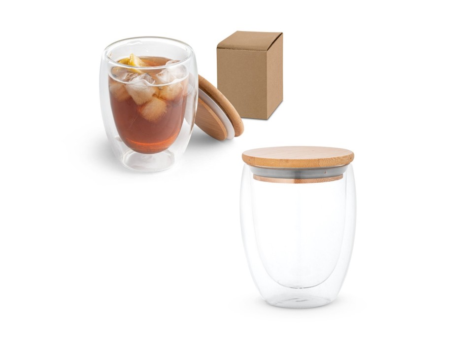 ECUADOR L. Bicchiere da viaggio in vetro borosilicato 350 mL FullGadgets.com