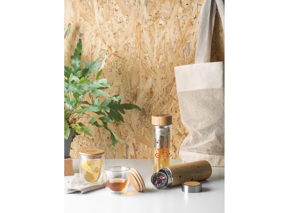 ECUADOR L. Bicchiere da viaggio in vetro borosilicato 350 mL FullGadgets.com