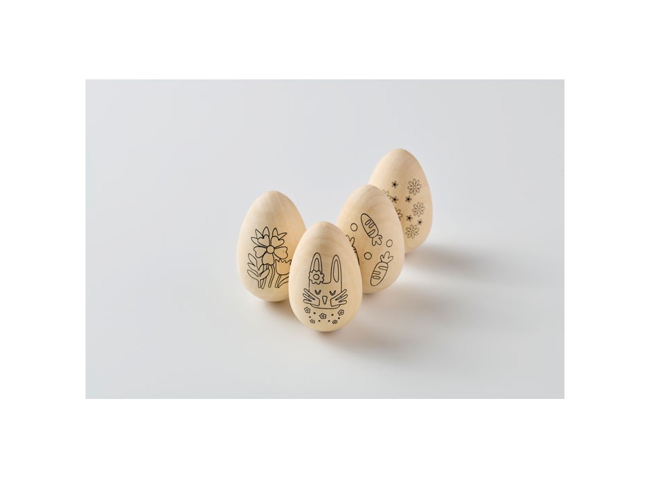 EISET - Set per dipingere le uova in legno FullGadgets.com