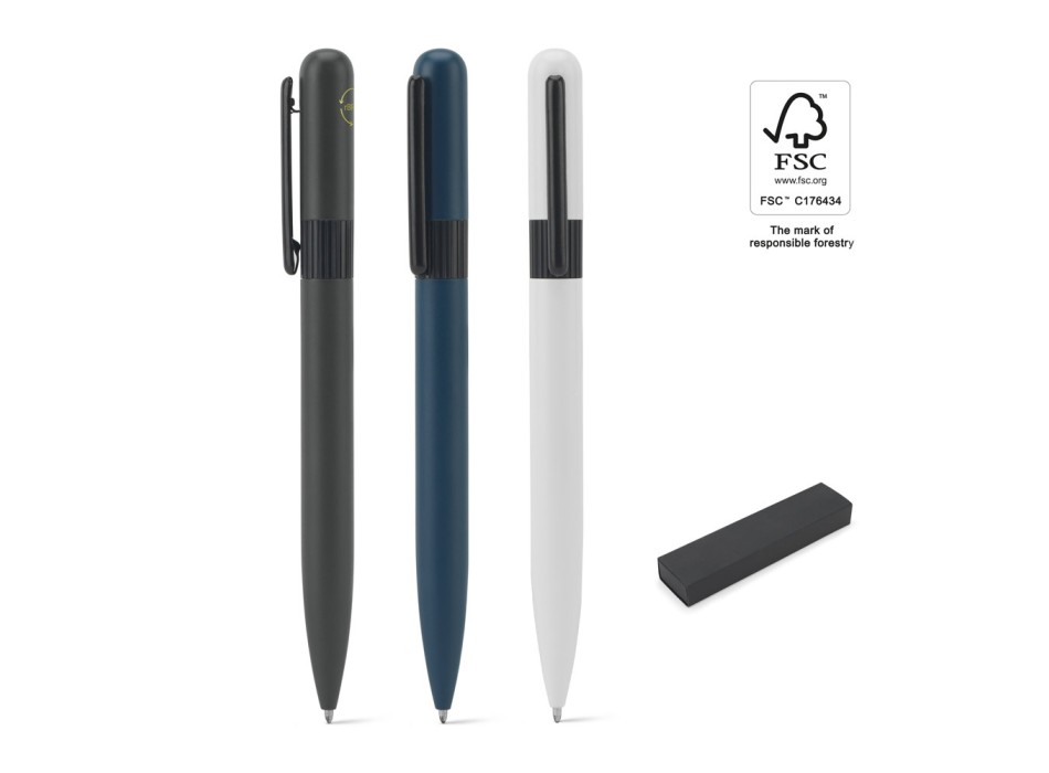 ELSIE ROUND. Penna a sfera in metallo (riciclato al 60%) dal design arrotondato FullGadgets.com