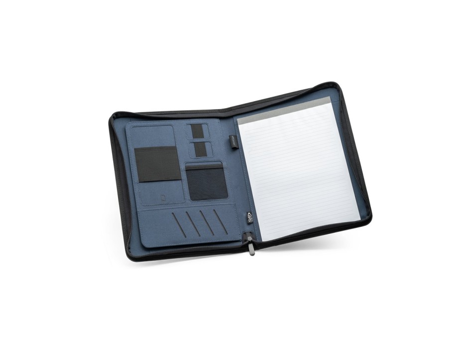 EMERGE FOLDER. Cartella A4 in poliestere riciclato (100% rPET) 300D con chiusura zip FullGadgets.com