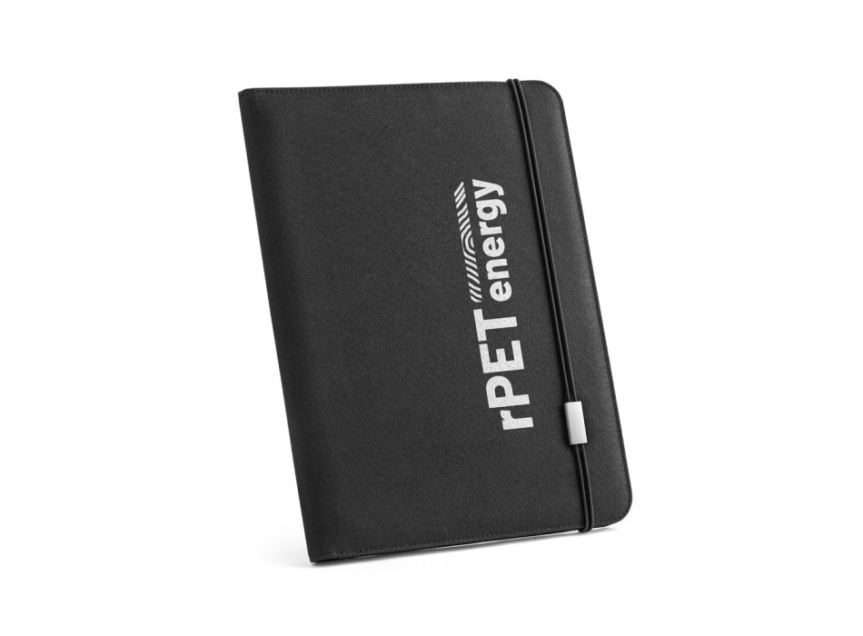 EMERGE FOLDER II. Cartella A4 in in poliestere riciclato (100% rPET) 300D con chiusura ad elastico FullGadgets.com