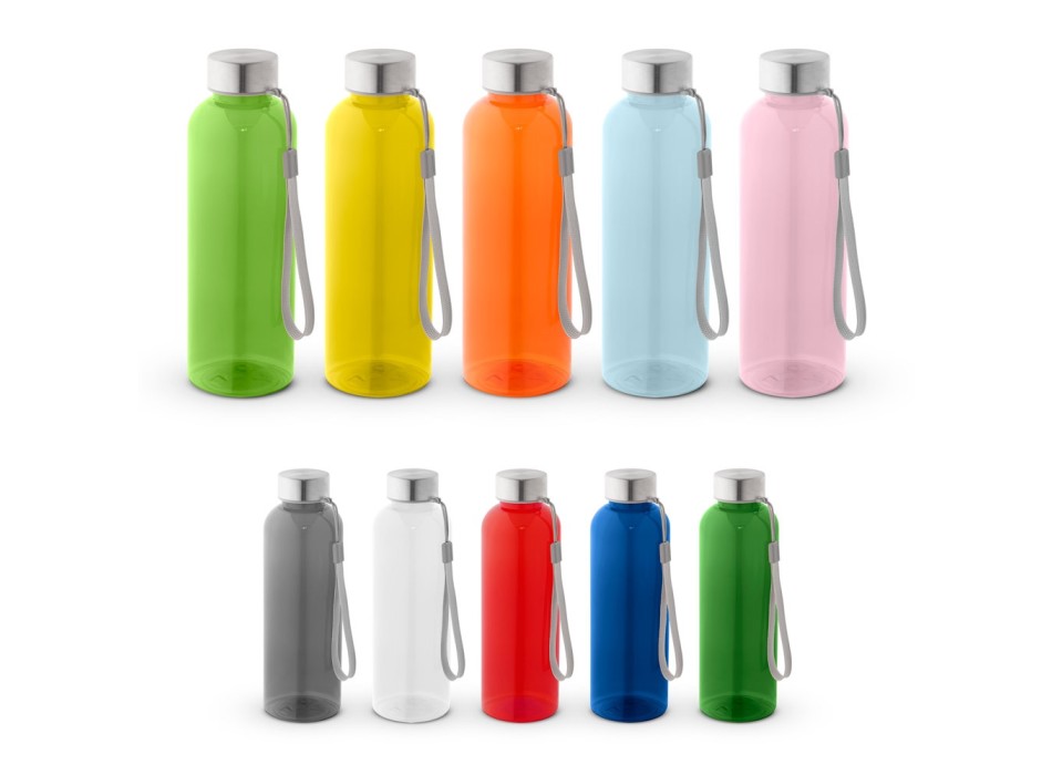 ENDERS M. Borraccia PET riciclato (100% rPET) trasparente con finitura lucida 600 mL FullGadgets.com