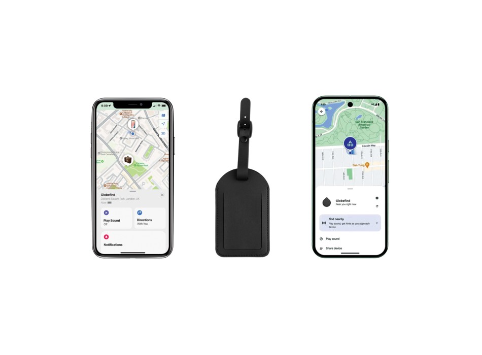 Etichetta bagaglio finder Globfind Dual RCS FullGadgets.com