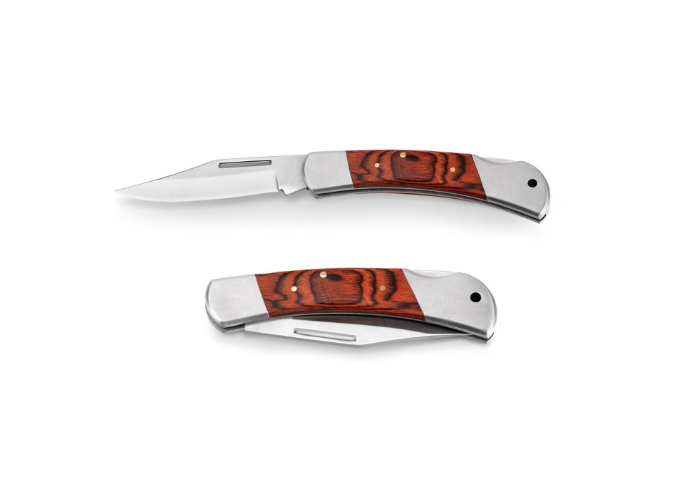 FALCON II. Coltello tascabile in acciaio inox e legno FullGadgets.com
