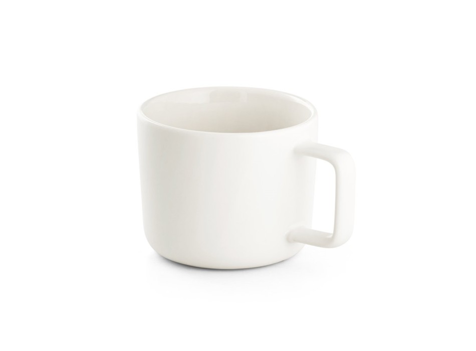 FANGIO. Tazza in ceramica da 220 mL con tappo e base in bambù FullGadgets.com