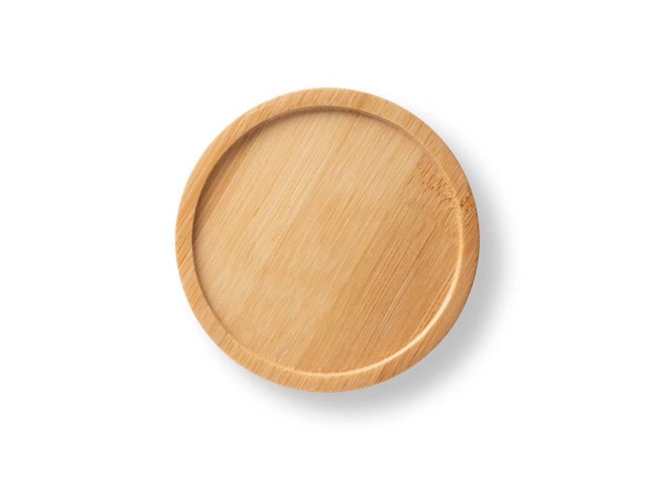 FANGIO. Tazza in ceramica da 220 mL con tappo e base in bambù FullGadgets.com