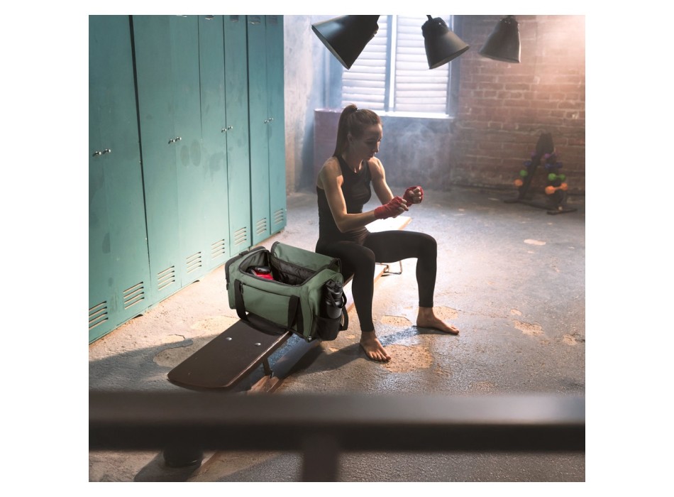 FARO. Borsa sportiva in cotone riciclato e poliestere riciclato (380 g/m²) FullGadgets.com