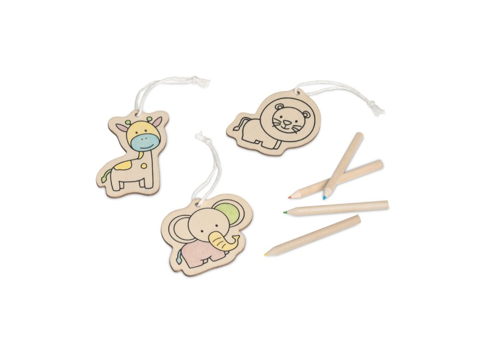 FAUNE. Set da colorare per bambini in legno FullGadgets.com