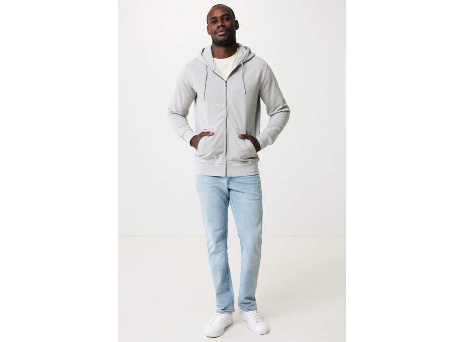 Felpa con cappuccio IQONIQ Abisko in cotone riciclato e zip FullGadgets.com