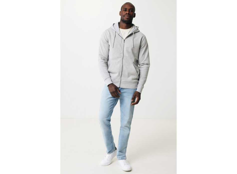 Felpa con cappuccio IQONIQ Abisko in cotone riciclato e zip FullGadgets.com