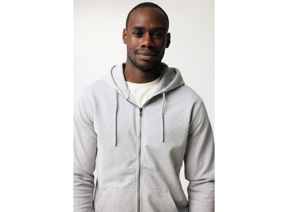 Felpa con cappuccio IQONIQ Abisko in cotone riciclato e zip FullGadgets.com