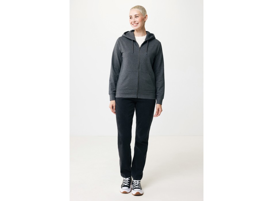 Felpa con cappuccio IQONIQ Abisko in cotone riciclato e zip FullGadgets.com