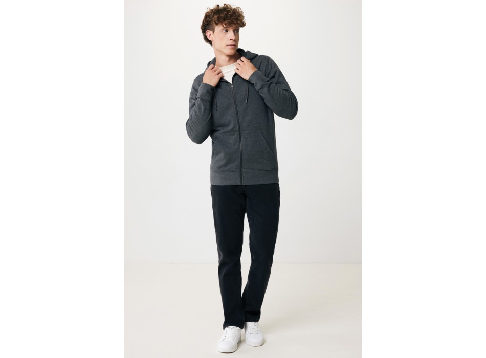 Felpa con cappuccio IQONIQ Abisko in cotone riciclato e zip FullGadgets.com