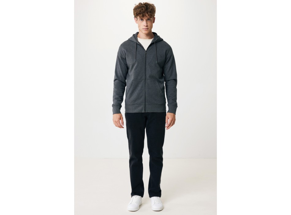 Felpa con cappuccio IQONIQ Abisko in cotone riciclato e zip FullGadgets.com