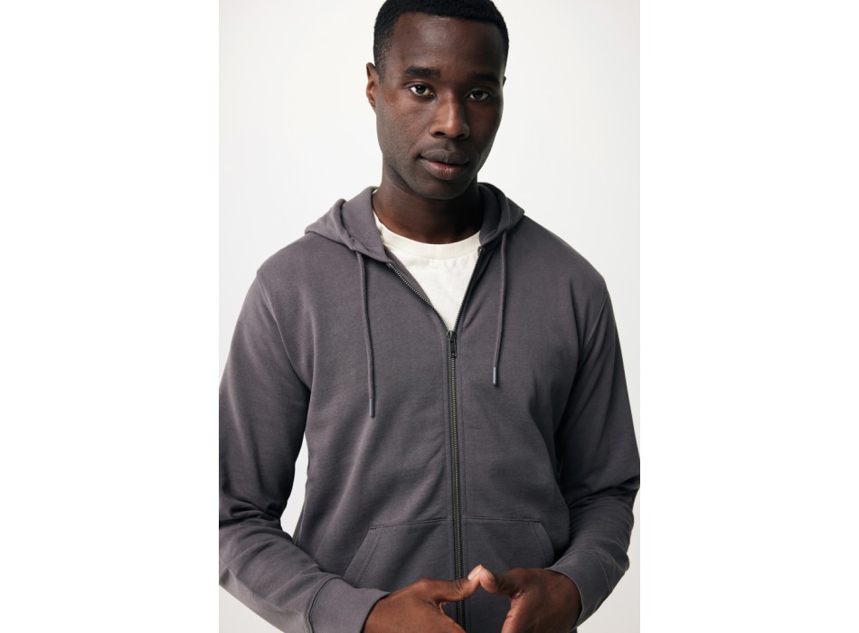 Felpa con cappuccio IQONIQ Abisko in cotone riciclato e zip FullGadgets.com