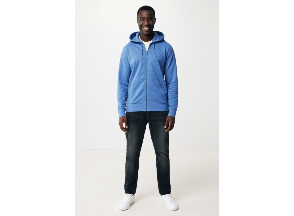 Felpa con cappuccio IQONIQ Abisko in cotone riciclato e zip FullGadgets.com
