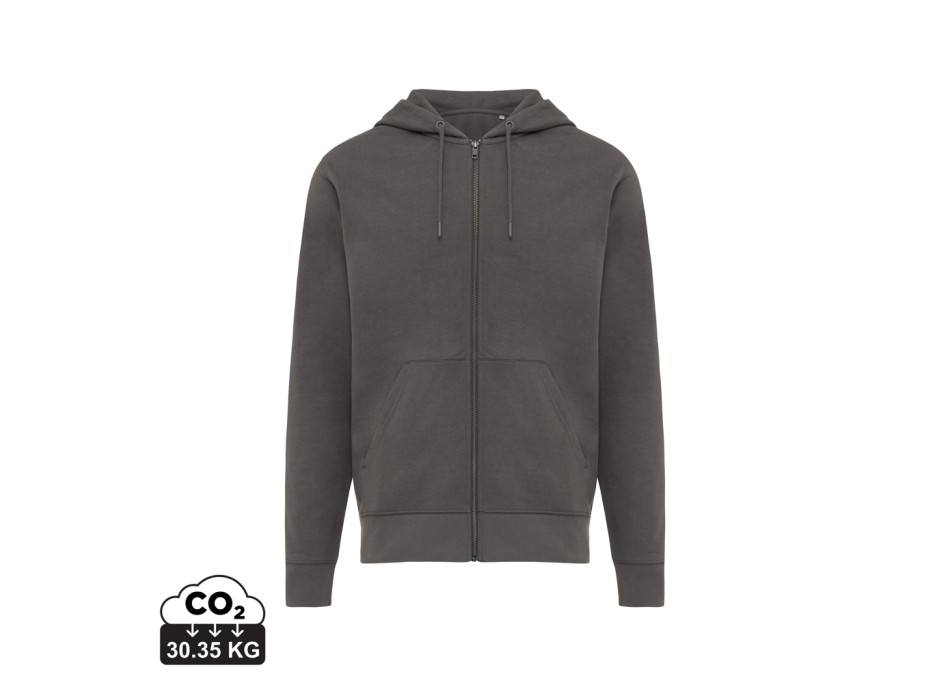 Felpa con cappuccio IQONIQ Abisko in cotone riciclato e zip FullGadgets.com