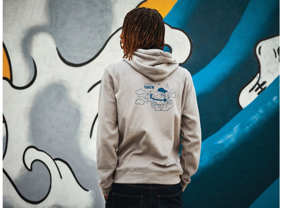 Felpa con cappuccio IQONIQ Trivor in micropile poliestere ri FullGadgets.com