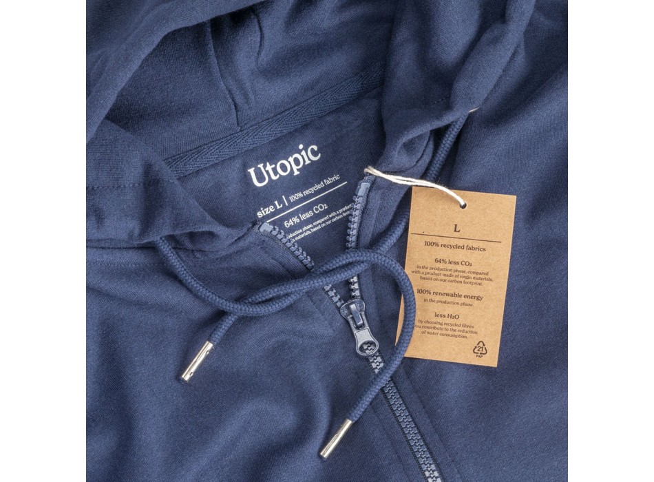 Felpa con cappuccio unisex 100% tessuto rigenerato FullGadgets.com