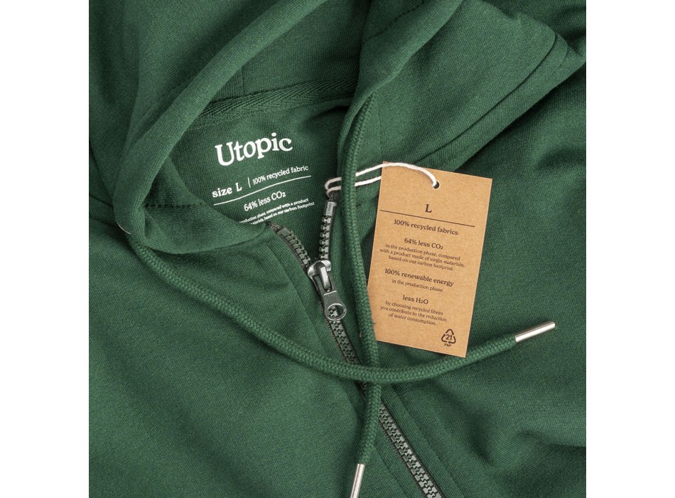 Felpa con cappuccio unisex 100% tessuto rigenerato FullGadgets.com