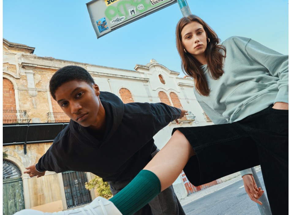 Felpa con capuccio IQONIQ Yoho in cotone riciclato FullGadgets.com