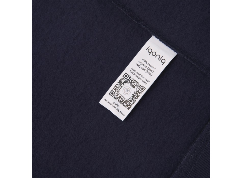 Felpa con capuccio IQONIQ Yoho in cotone riciclato FullGadgets.com