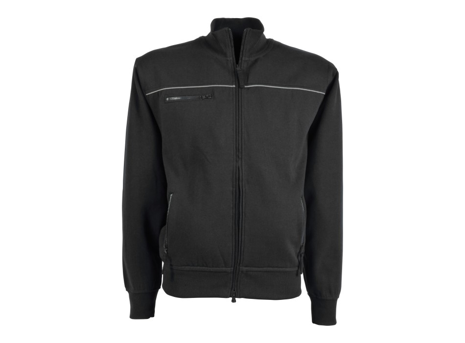 Felpa da uomo a zip intera,con 3 tasche chiusura zip, profilo catarifrangente FullGadgets.com