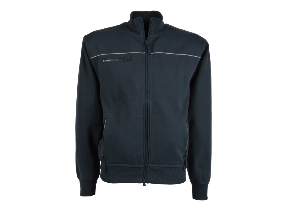 Felpa da uomo a zip intera,con 3 tasche chiusura zip, profilo catarifrangente FullGadgets.com