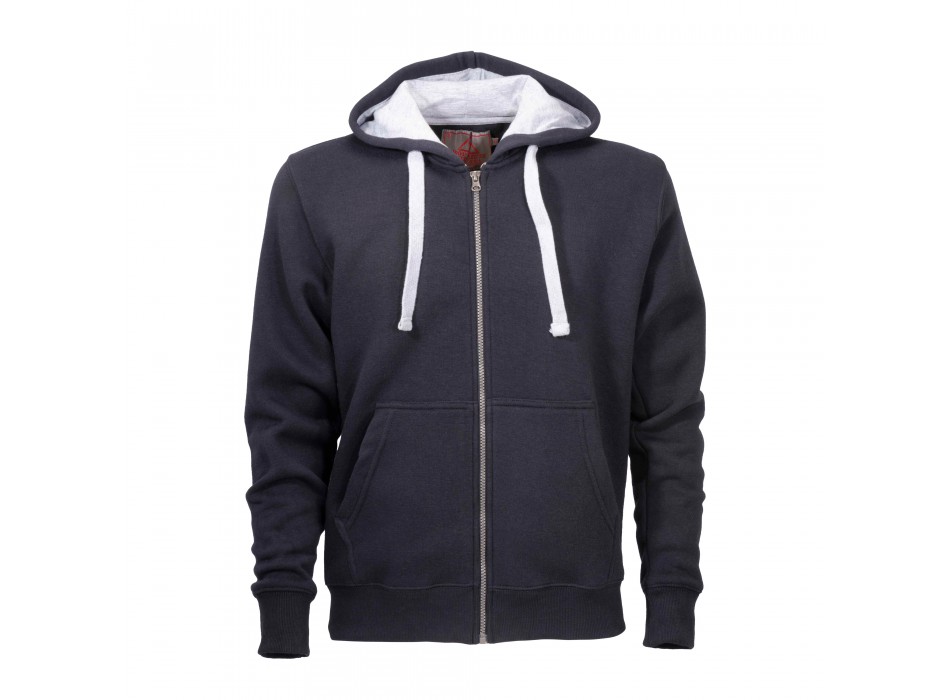 Felpa da uomo a zip intera, con cappuccio e 2 tasche frontali FullGadgets.com